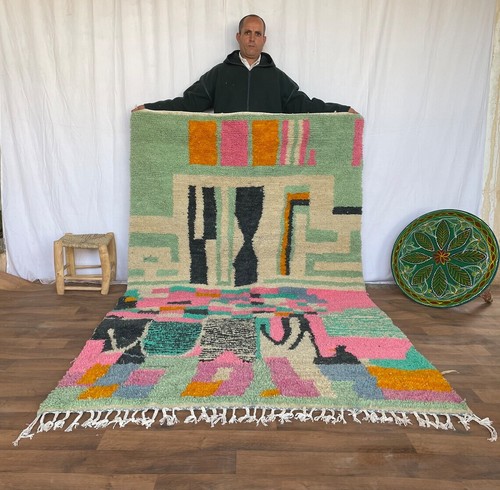 Tapis laine marocaine - laine,