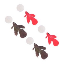 Lot de 4 décorations artificielles pour aquarium : poissons