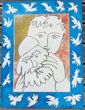 AFFICHE PICASSO PABLO L'ENFANT AU MASQUE JOURNAL L'HUMANITÉ POSTER
