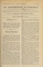 LA LOCOMOTION AUTOMOBILE 1902 NEUVIEME ANNEE PARTIE N°2 DU N°26 AU N°52 440 PAGE
