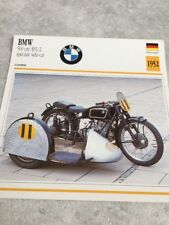 BMW 500 cm3 R51/2 spéciale side-car Carte moto Collection Atlas Allemagne