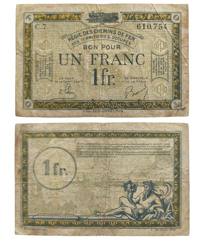 Franc 1923 régie - 1923,