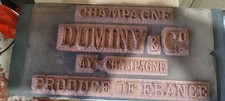 ANCIEN GROS TAMPON POUR CAISSE DE CHAMPAGNE" DUMINY "  AY FIN XIX