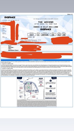 Billets the weeknd 10 - 2,