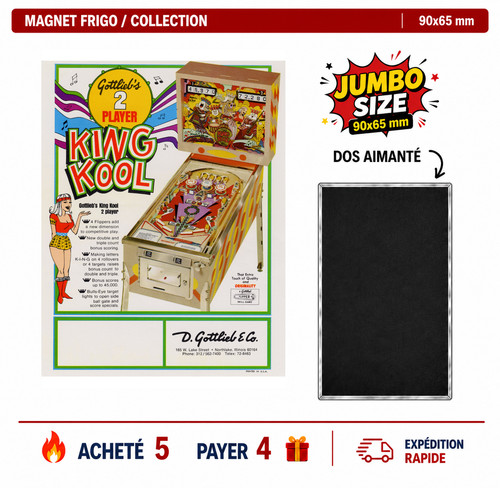 Magnet frigo king kool 90x65 - frigo,
