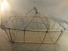 Ancien panier grillage ramasser les noix pommes fruits autre dauphinois paysan