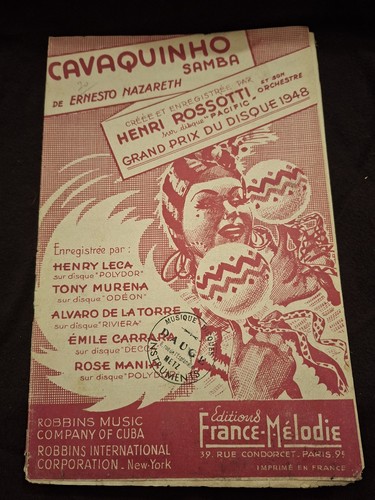 Partition cavaquinho henri - cavaquinho,