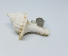 Bague réglable sertie d'une pierre de lune brute en argent 925 création unique