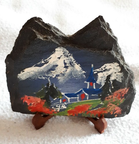 Paysage montagne peint - paysage,