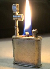 BRIQUET Ancien ( Quercia ou Lancel ? ) Vintage fuel LIGHTER Feuerzeug accendino