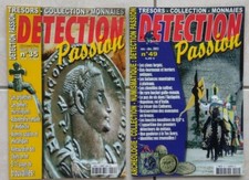 Lot de 2 revues "Détection Passion" Chasse au trésor, détection, prospection. 