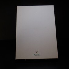 Boite coffret vide rectangle blanc Rolex carton horlogerie montre Suisse N8968