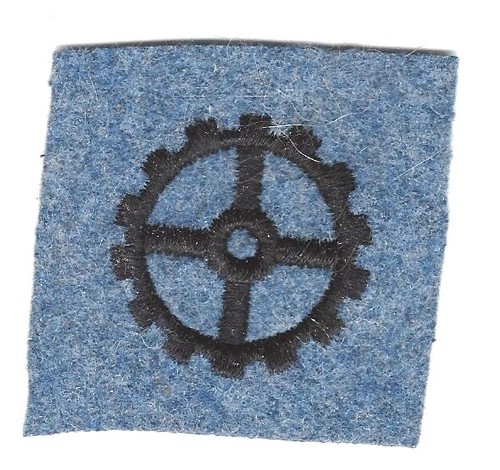 Insigne tissu bleu - tissu, horizon