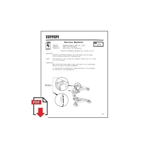 1979 ferrari service bulletin - 1979,