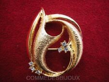 Broche "Gerbe Flamme" cristal