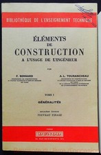 Éléments de construction a l'usage de l'ingénieur Tome 1 et 2 (titres en descrip