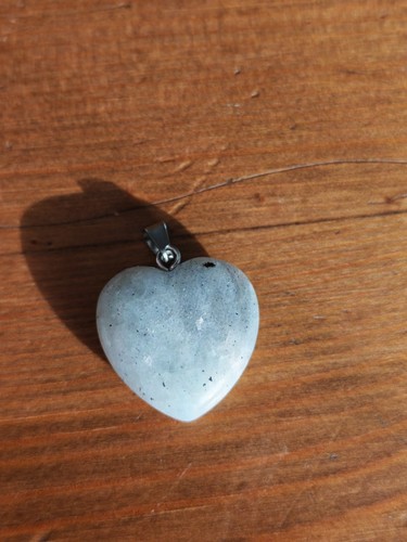 Pendentif coeur labradorite - pendentif,