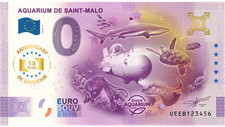 Billet Souvenir 2025  France Aquarium de St Malo - 10TH ANNIVERSARY