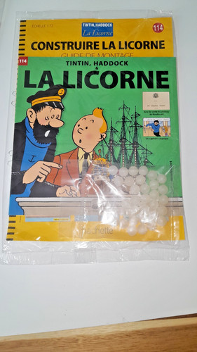 Tintin construire licorne - tintin,