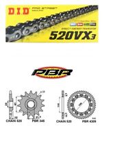 HONDA FMX 650 2005 À 2008 Transmission Chaîne DID 520 VX3 Couronne 42 Pignon 14