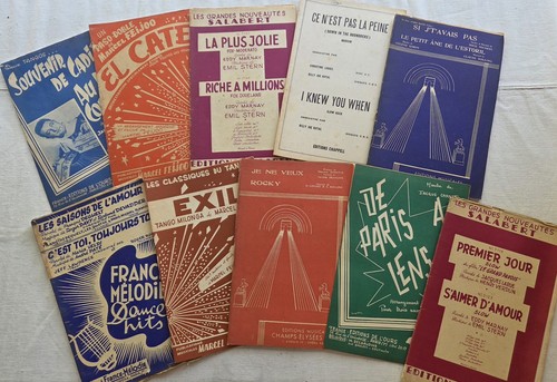 Lot partitions musique - musique, 1960's