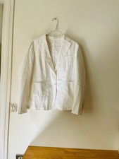 Veste blanche à motifs Eden Park taille M/38 en très bon état