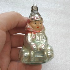 Ornement sapin de Noël vintage en verre mercurisé Noël URSS ancien déco enfan...
