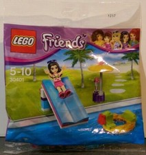 LEGO SET POLYBAG MINIFIGURE FIGURINE FRIENDS 30401 LE TOBOGAN DE LA PISCINE