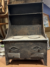 ancien jeux jouet poupée ancienne cuisiniere poil a bois XIXe metal antique doll