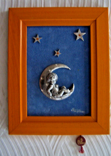 Cadre enfant sur - enfant, lune