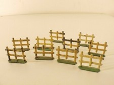 Quiralu lot de 10 barrières cloture métal ancien hauteur 3 cm 