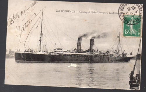 Cpa bateau bretagne cie - la,