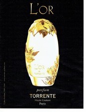 PUBLICITE ADVERTISING 027  2012  parfum haute couture l'Or de Torrente