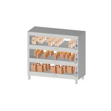 Armoire inox chauffante (L)1200 mm 3 niveaux, 3000 W, 220 V - MONO