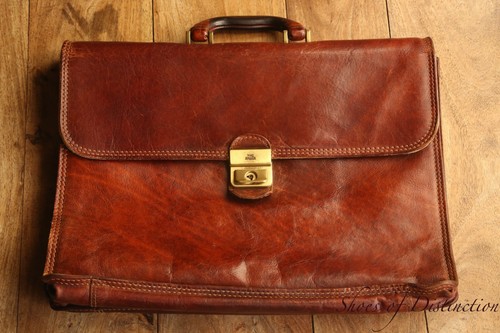 Sac mallette cuir marron - cuir,