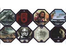 ° Lot de 8 Jetons Cosmic Shells * Star Wars Rogue On * Leclerc 2016
