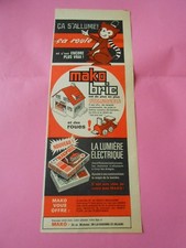 Publicitté Advertising 1966  Mako Bric La lumière électrique