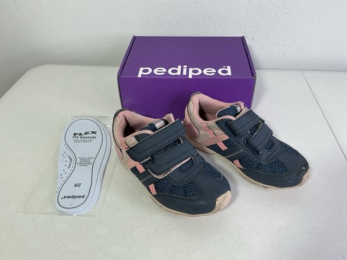 Pediped navy pink sneakers - navy,