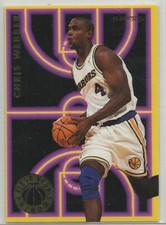 1993-94 Fleer "First Year Phenoms" #10, CHRIS WEBBER, NBA Golden State Warriors