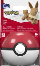Mega Pokemon Evergreen Poke Ball Collection Eevee Building Set- 24 Pieces