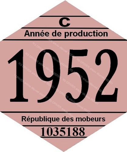 Vignette 1952 pour - vignette,