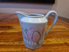 Sublime Et Rare Cremier/pot À Lait Les Pivoines Porcelaine Céladon Vert  HERMES