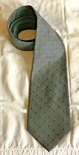 Gianni Versace, cravate homme 100 % soie, silk tie, noir avec motifs ton sur ton