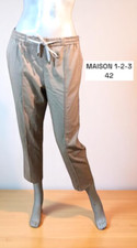 Maison 123 Taille 42  Superbe pantalon beige femme Taille élastiquée