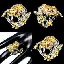 Bague grenouille argent massif