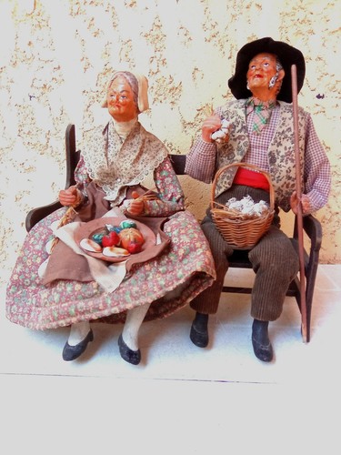 Couple santons anciens de - couple,