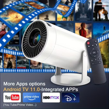 Mini Projector 1080p | WiFi Portable Home Cinema | EU Plug HDMI USB