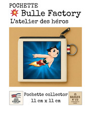 Pochette Astro Boy Bulle Factory Tezuka 11x11 cm manga culte collector
