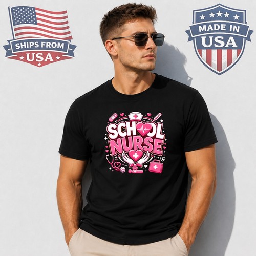 School nurse graphic shirt - school, t-shirt