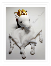 Doudou Plat Carré Renne/Cerf